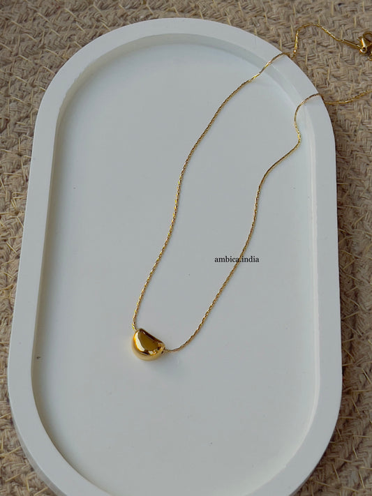 Small heart necklace 18k gold plated