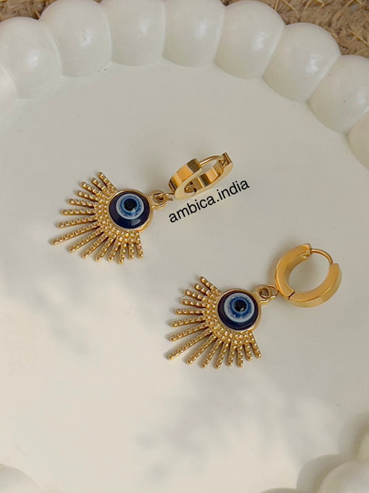 Evil eye earrings