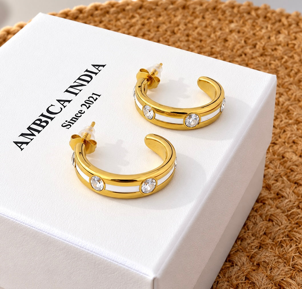 Golden Glam Hoops