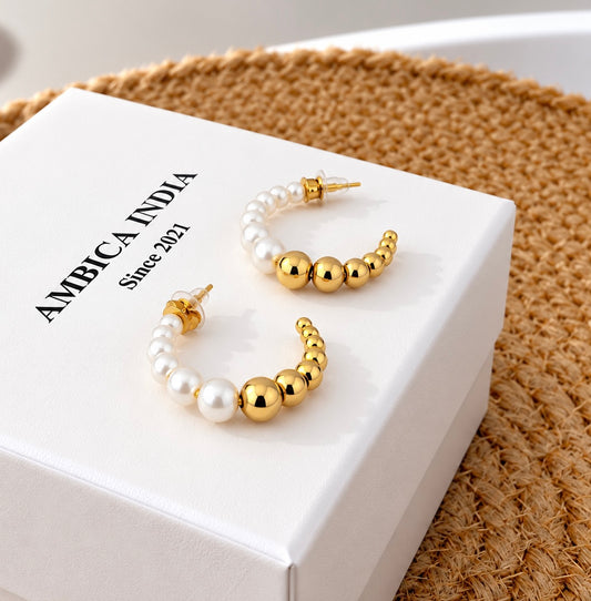 Pearl Elegance Hoop