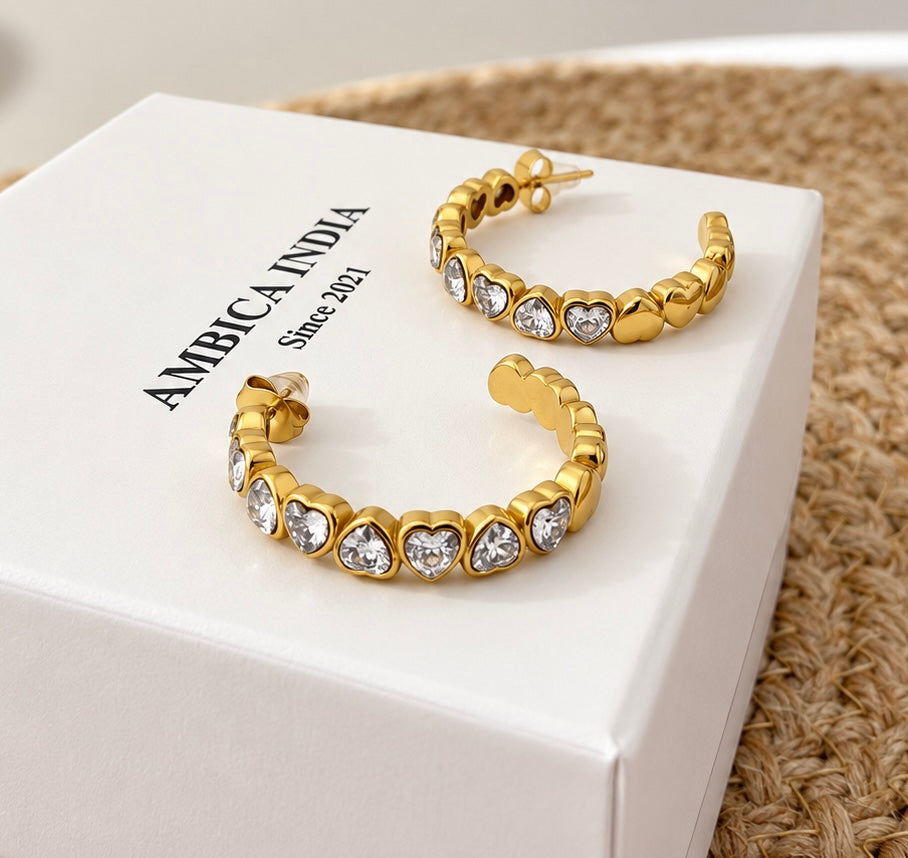 White heart hoops