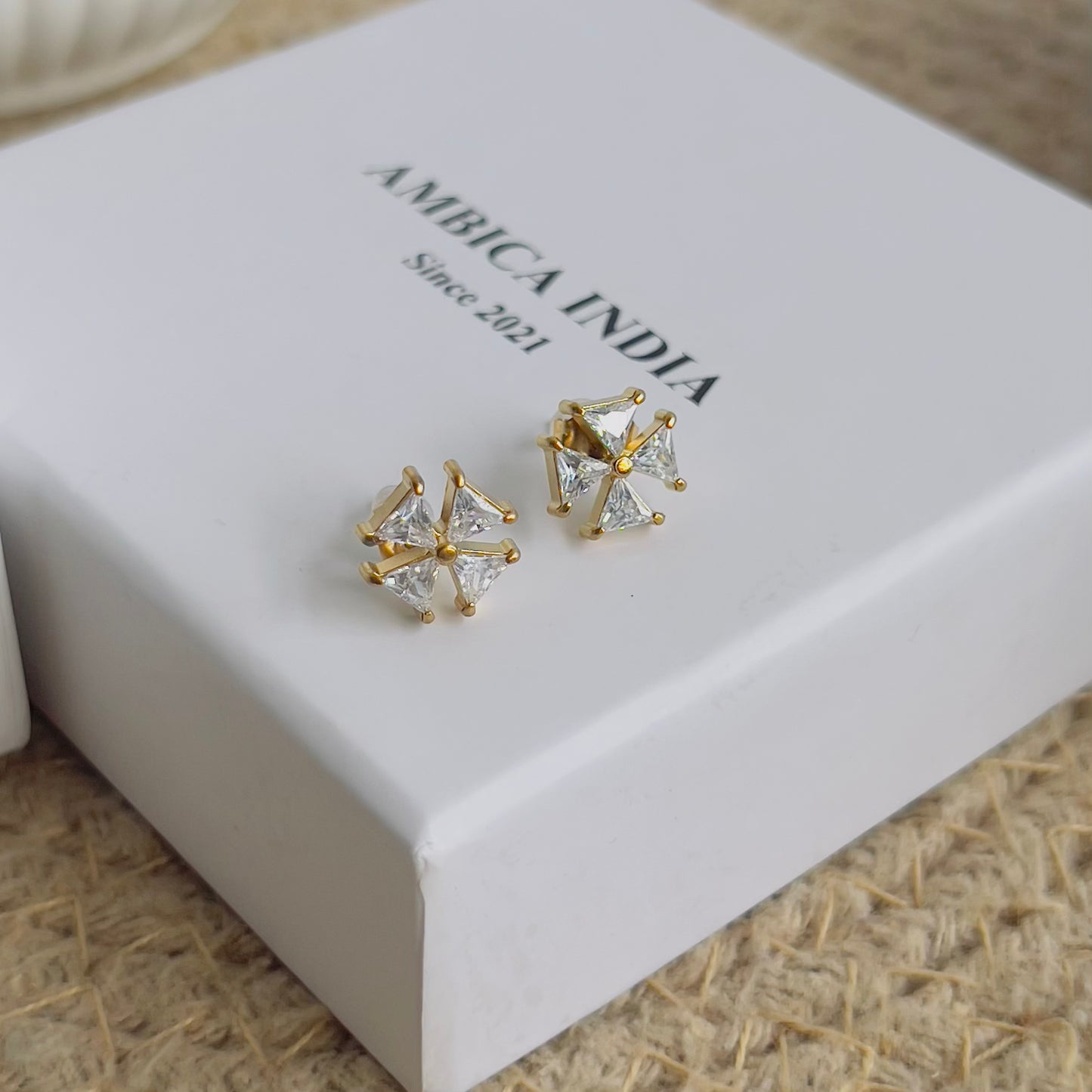 Flower earrings