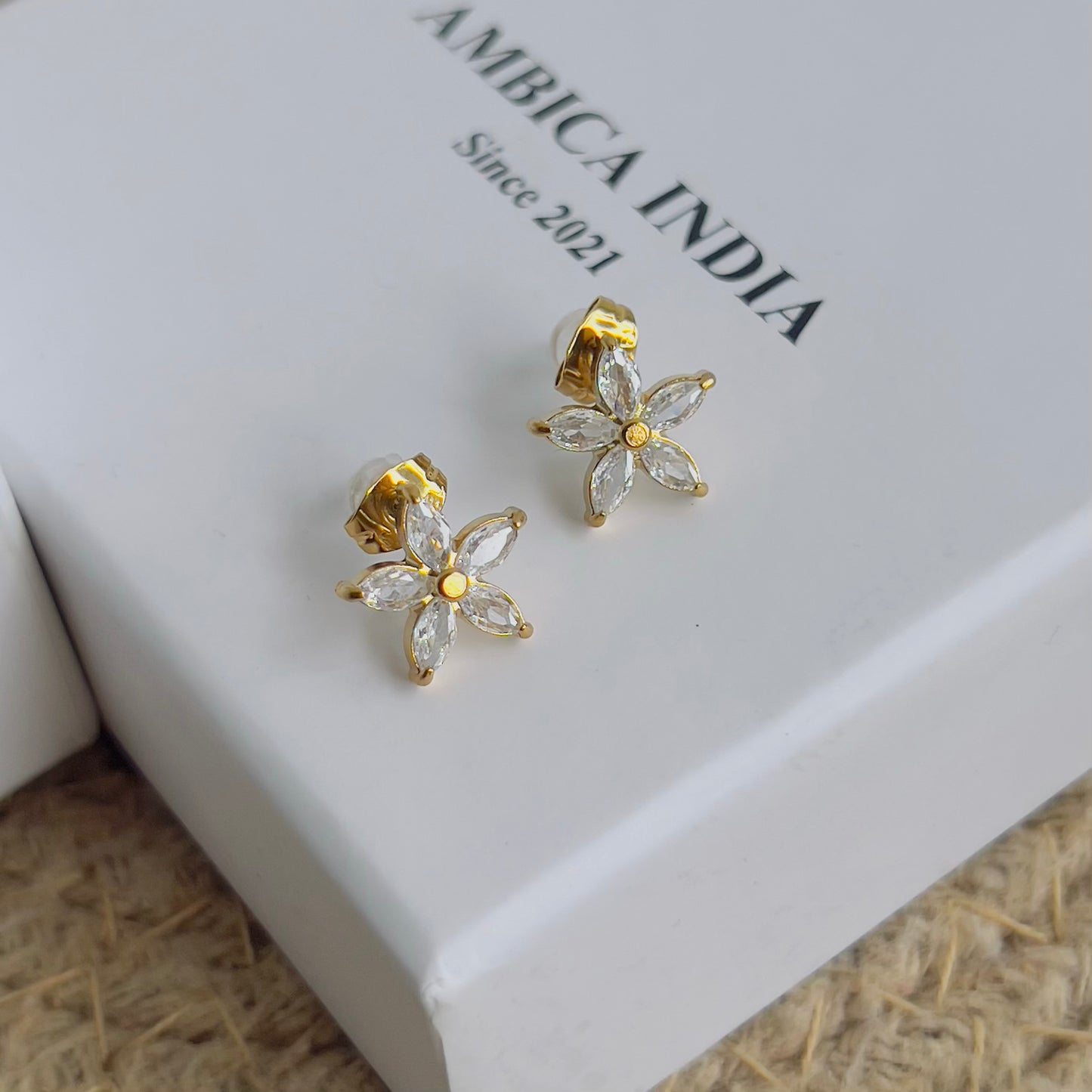Flower earrings