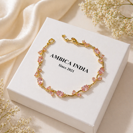 Pink Tulip Bracelet