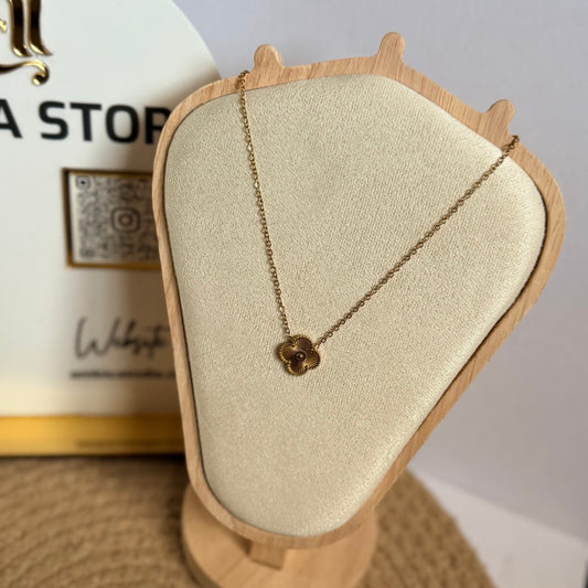 Clover gold plated necklace