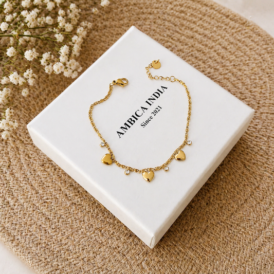 Heart with crystal bracelet
