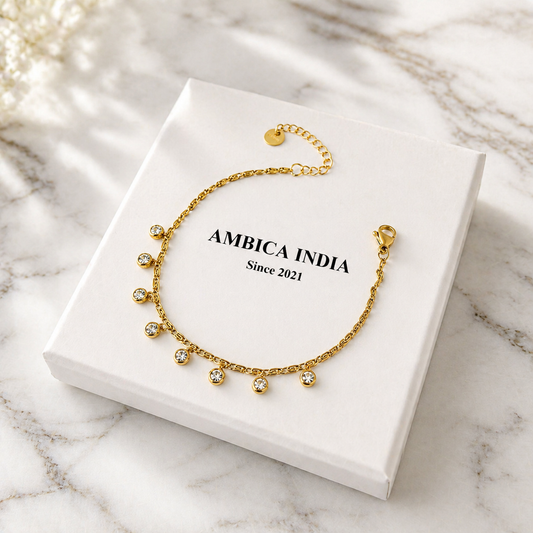 Crystal ball bracelet