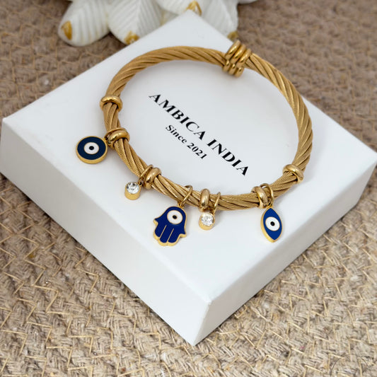 Evil eye charm bracelet