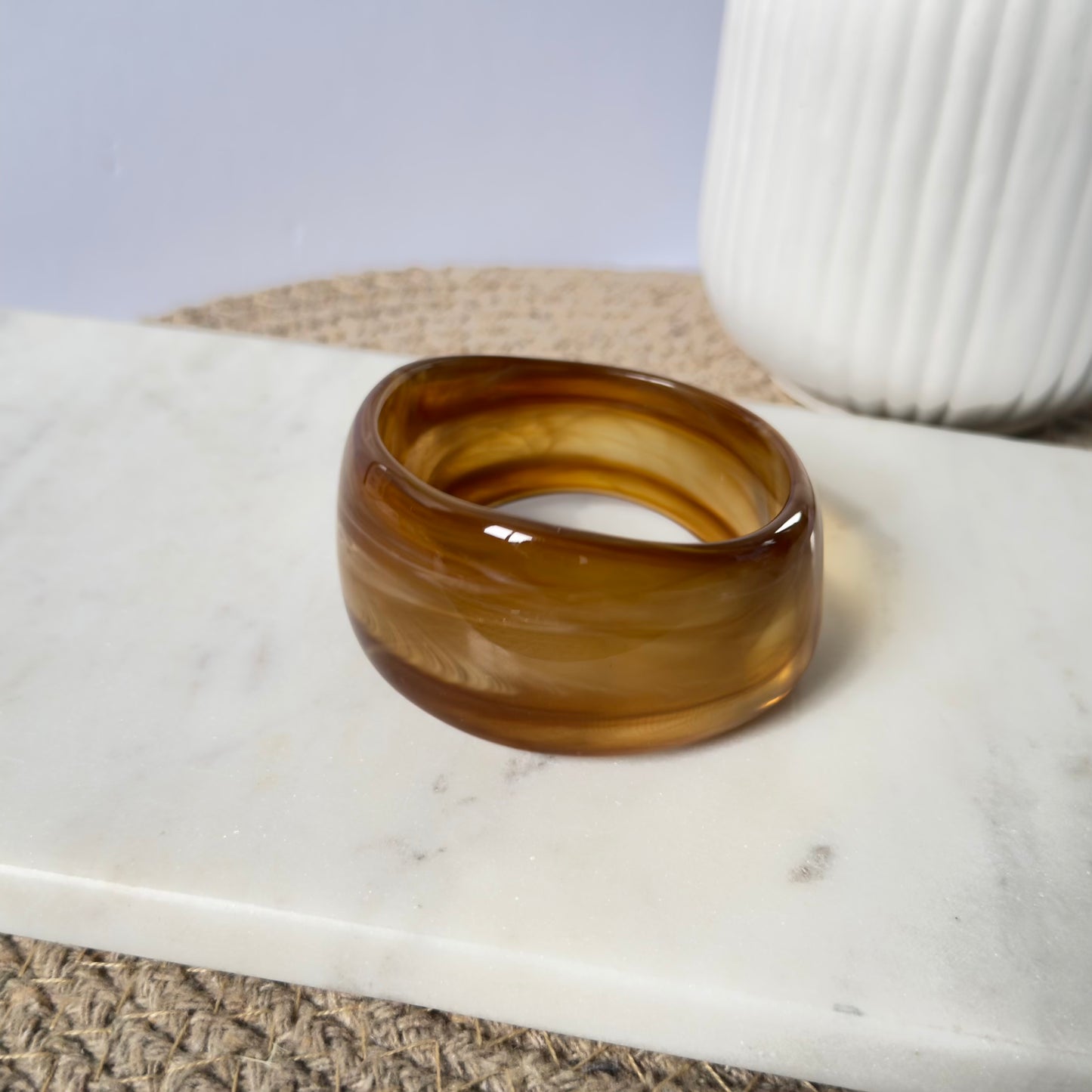 Lite brown Marble Muse Bangles ( 2.4 size )