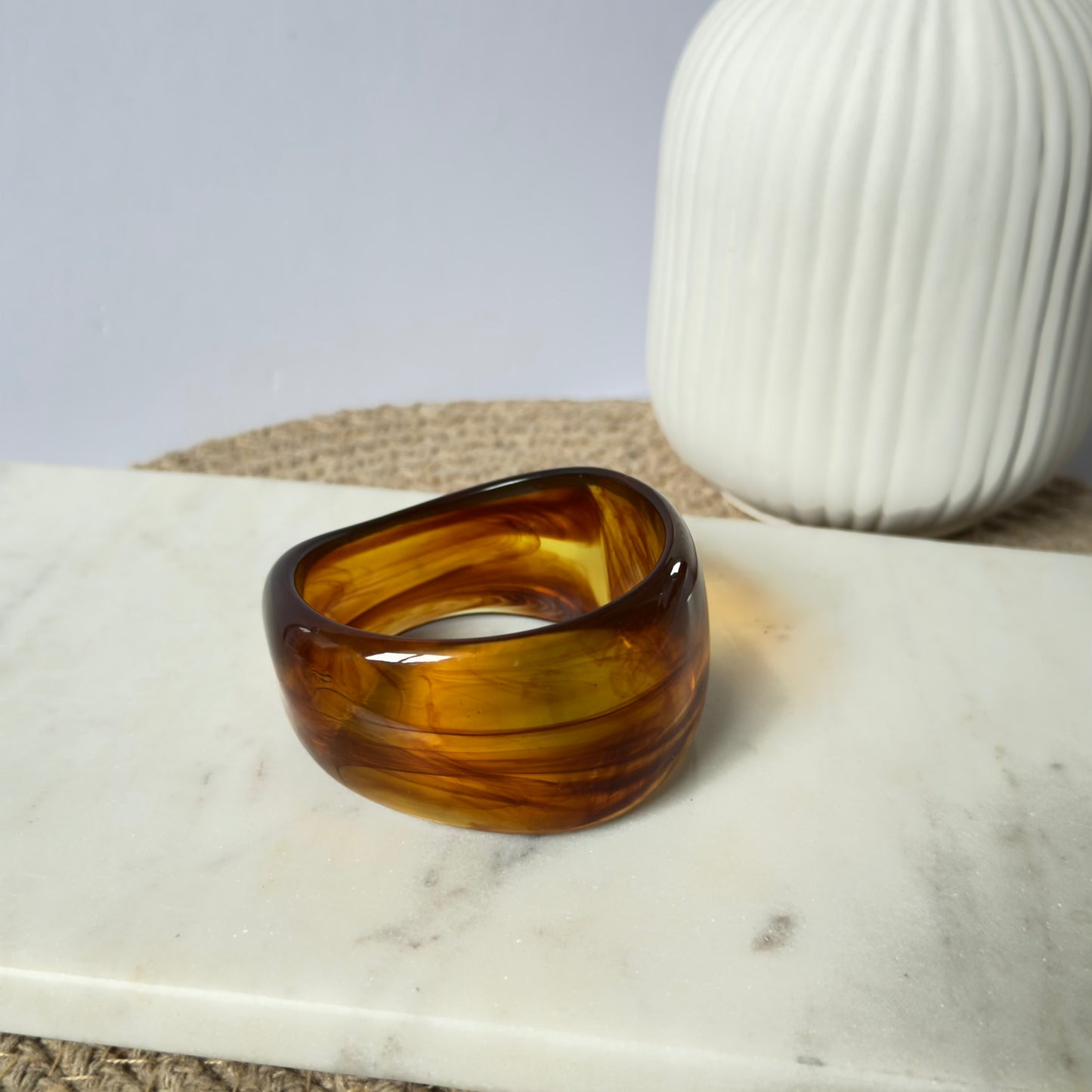 Brown Marble Muse Bangles ( 2.4 size )
