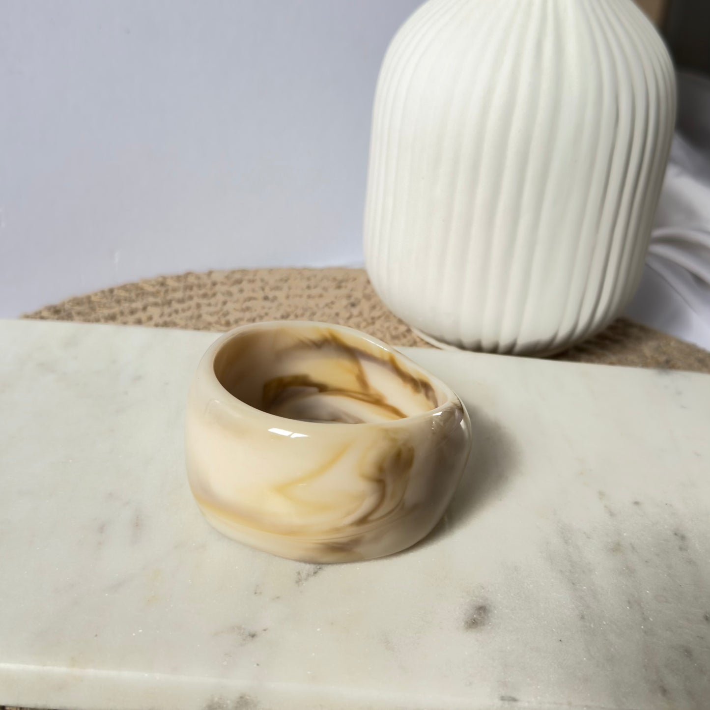 Cream Marble Muse Bangles