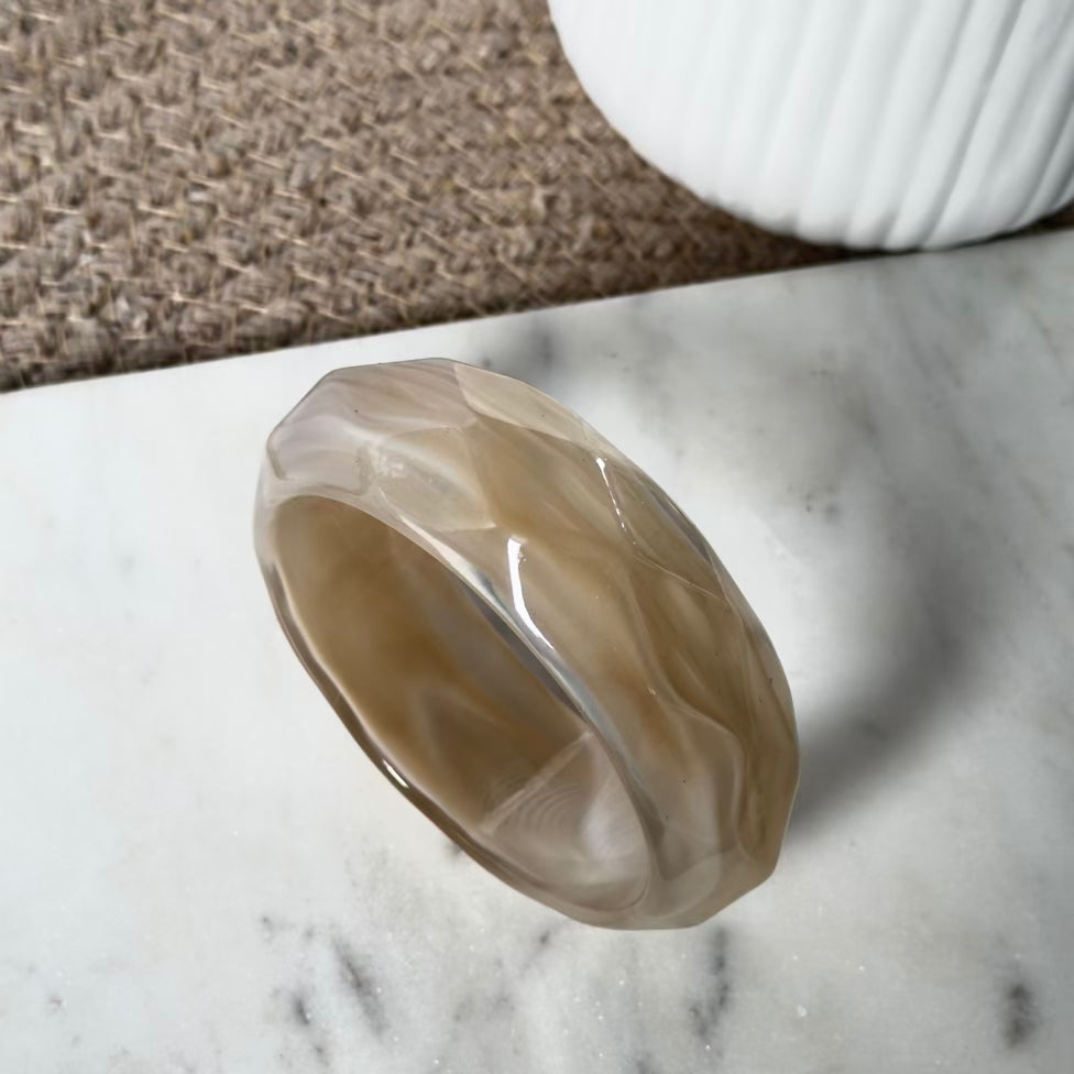 Butterscotch curve wave bangle