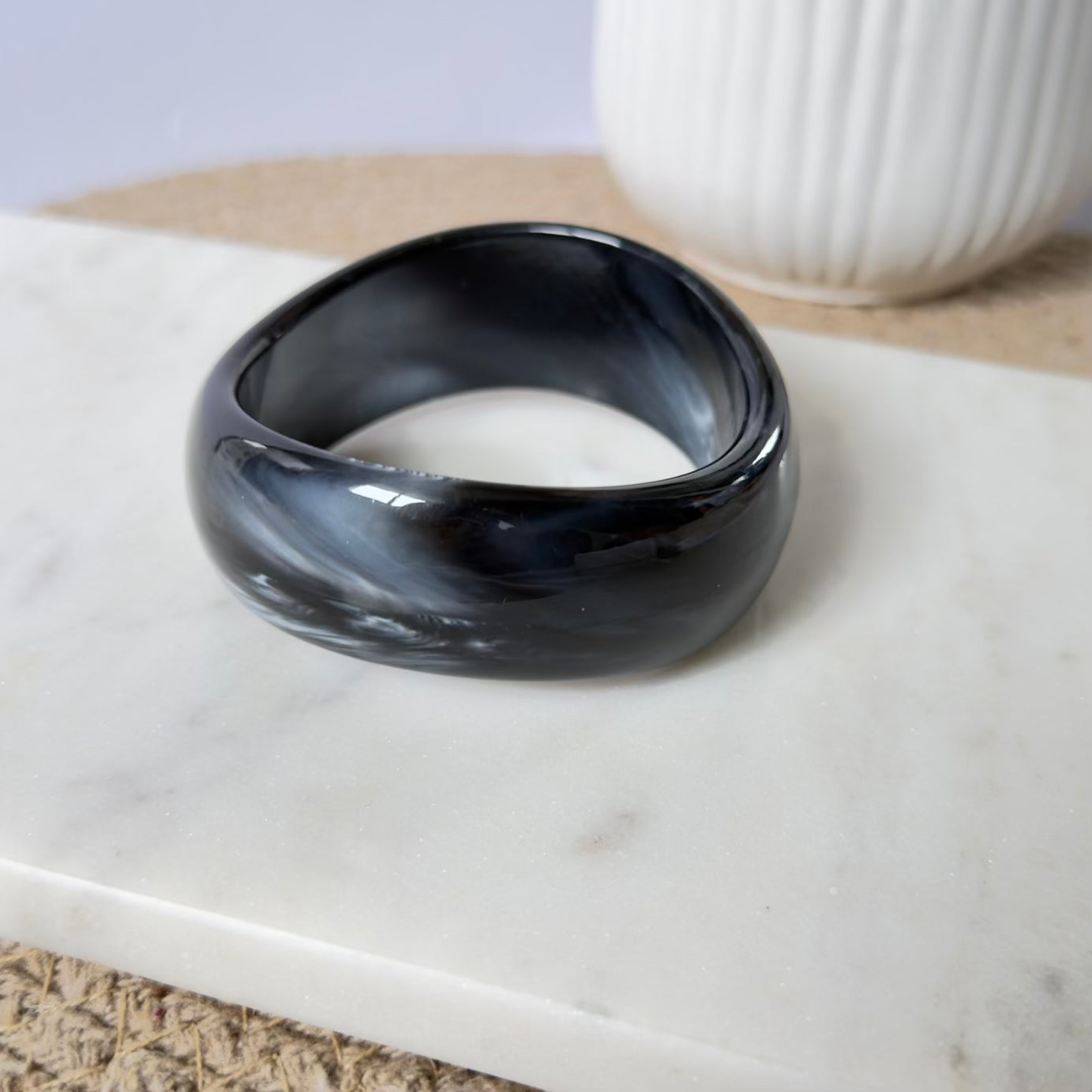 Black vintage bangle