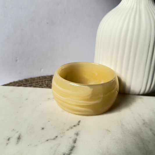 Cream luxe chunky bangle