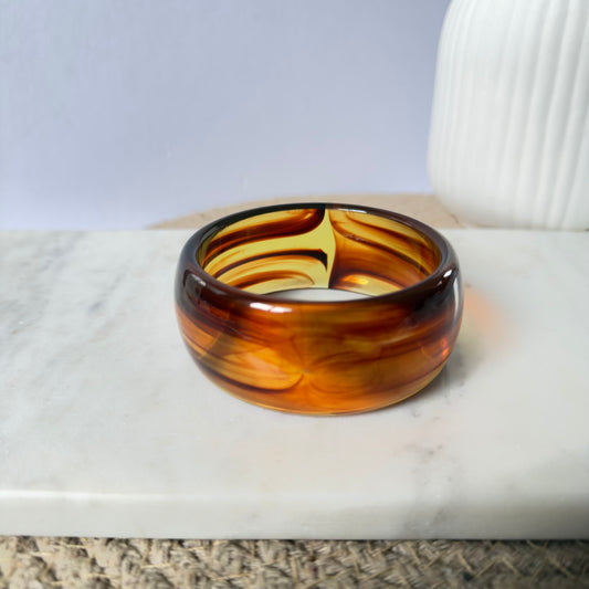 Brown bold bangle
