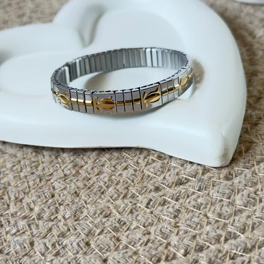 Lotus charm bracelet