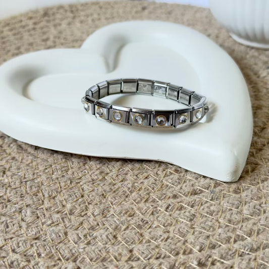 Crystal charm bracelet