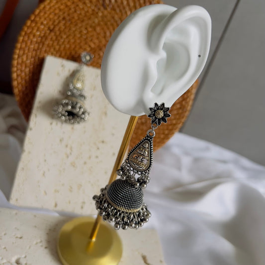 Tribal Bloom Jhumkas