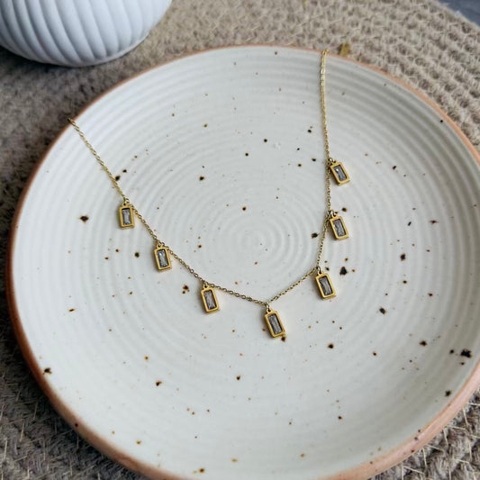 White Crystal necklace