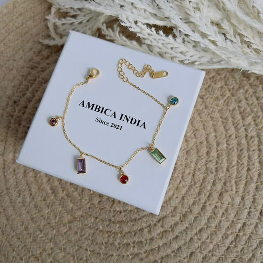 Multicolour crystal bracelet