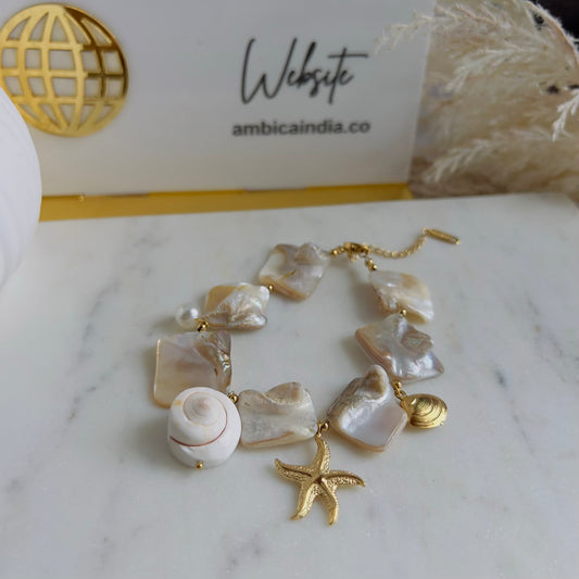 Startfish shell bracelet