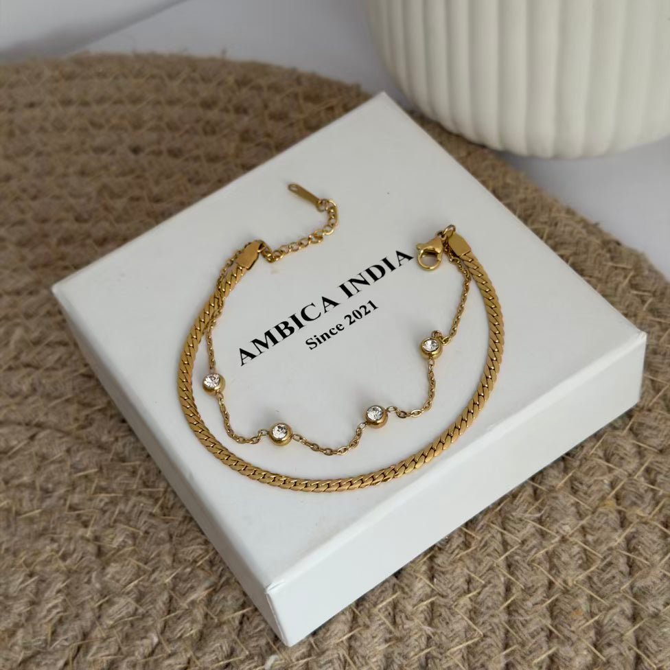 White crystal bracelet