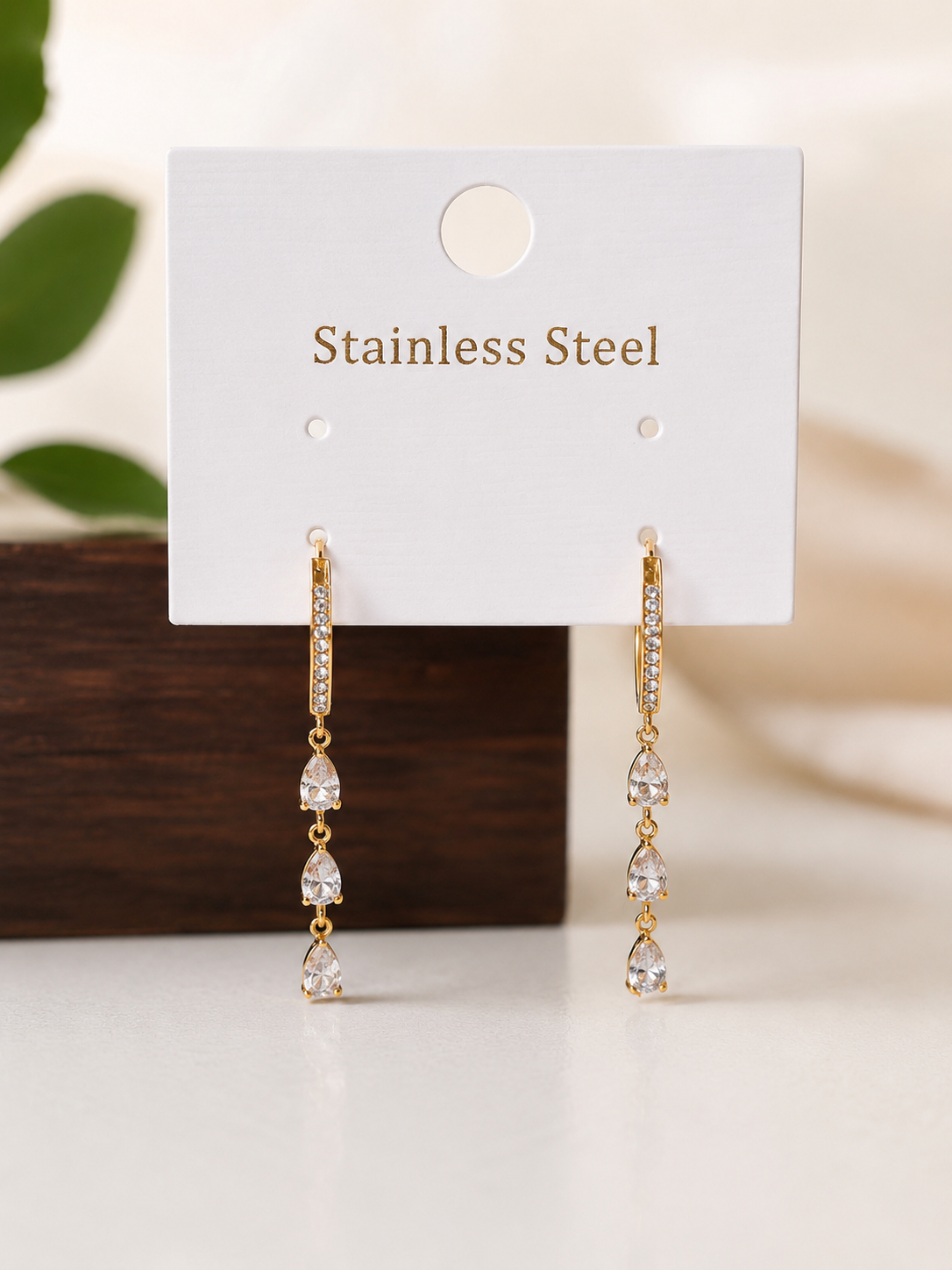 Twinkle Tear Drop Earrings