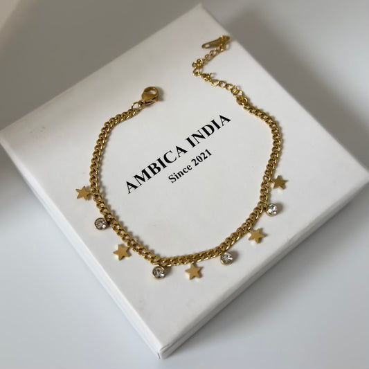 Star with crystal bracelet