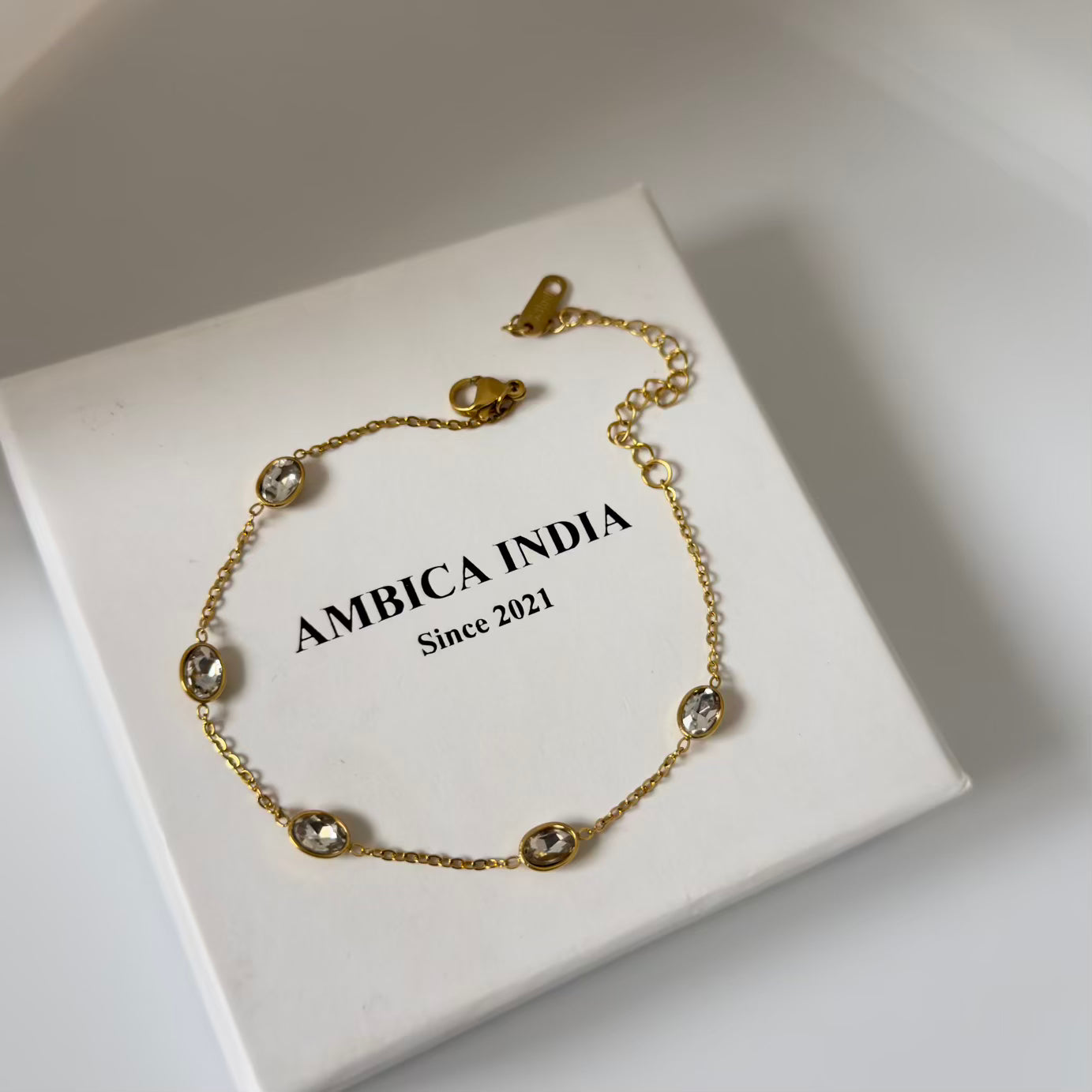 White crystal bracelet