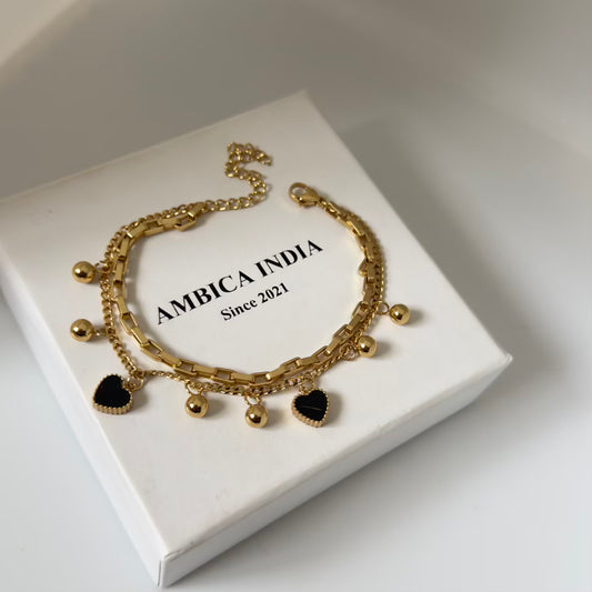 Heart reversible bracelet