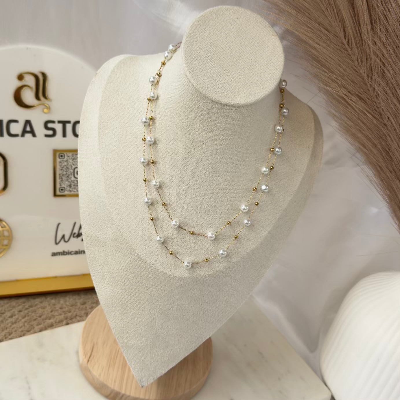Elegance Pearl Layer Necklace