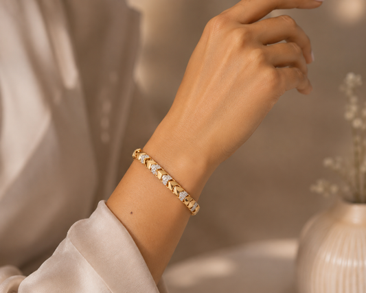 Nova rose gold plated bracelet
