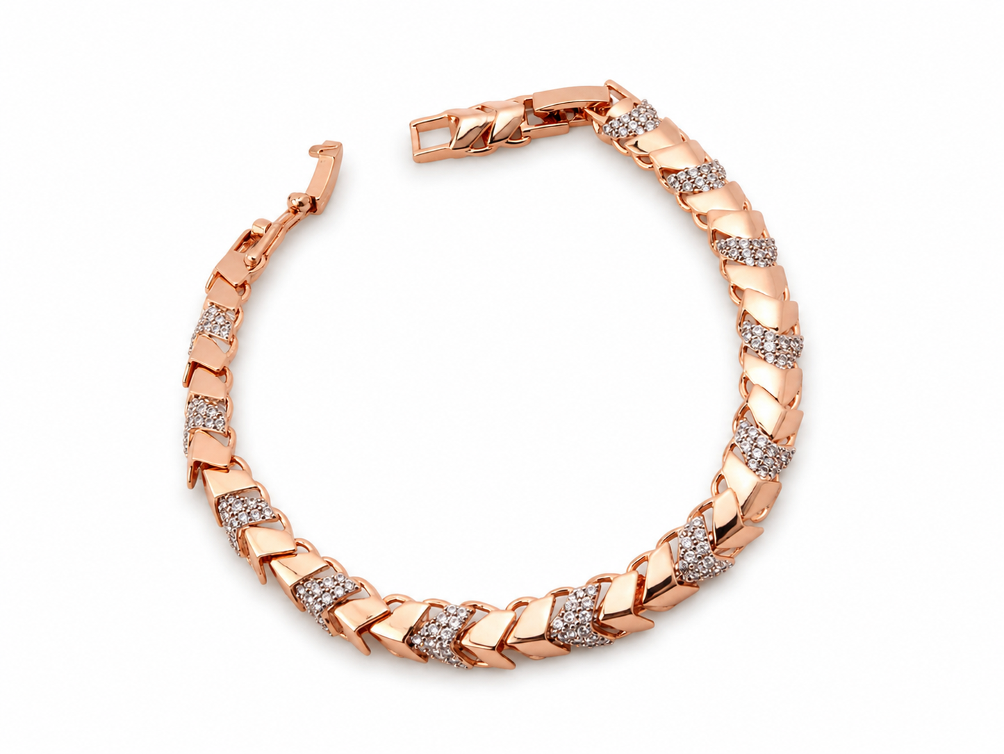 Nova rose gold plated bracelet