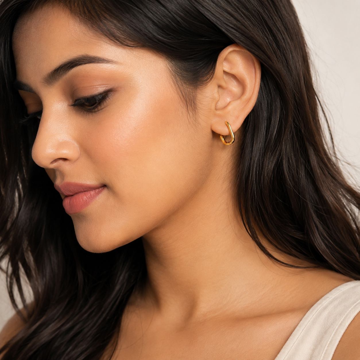 Oval Link Hoops
