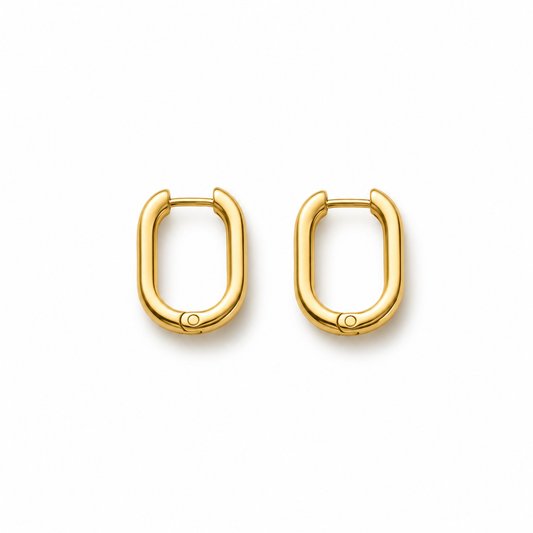 Oval Link Hoops