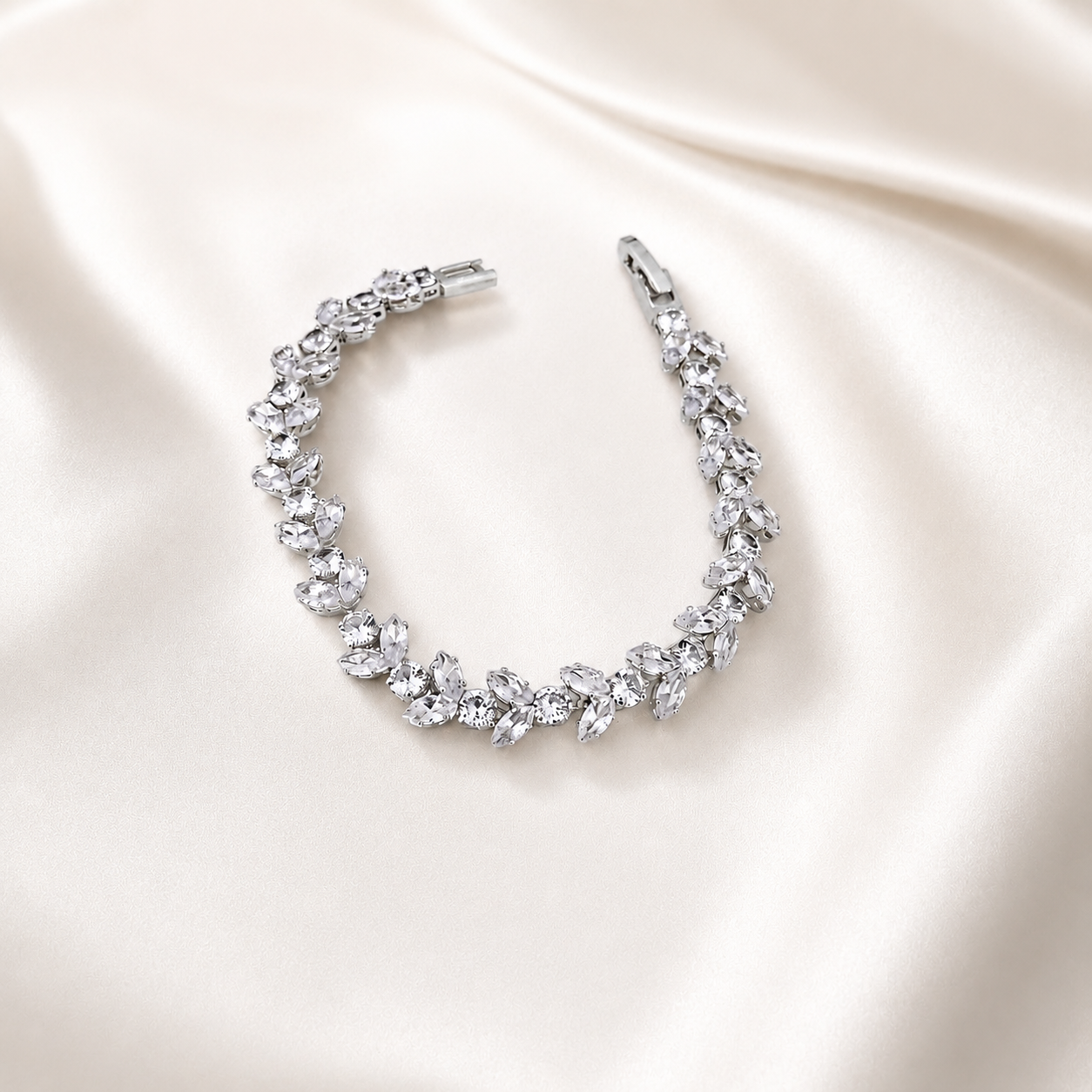 Royal Silver Tennis Bracelet