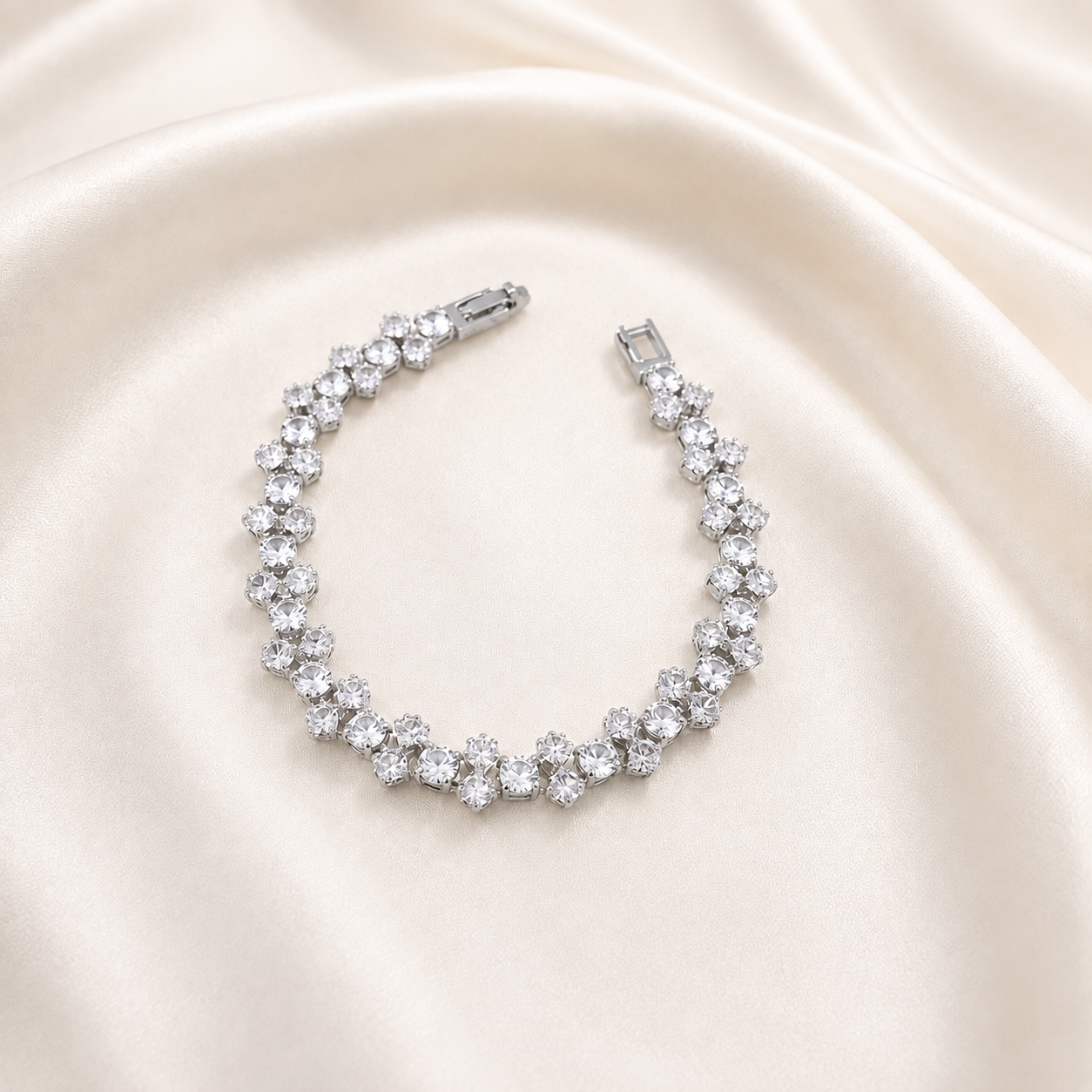 Classic Silver Tennis Bracelet