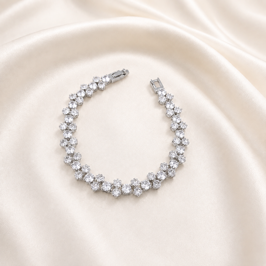 Classic Silver Tennis Bracelet