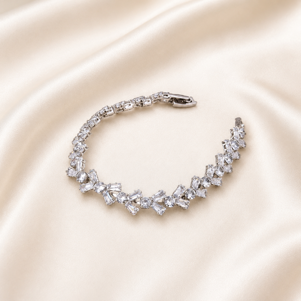 Eternity Silver Tennis Bracelet
