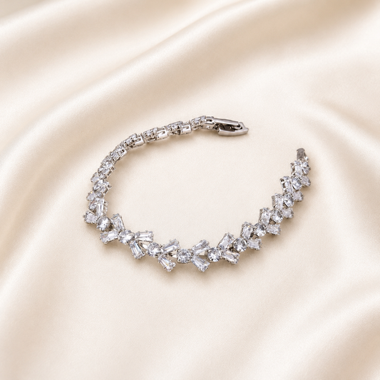 Eternity Silver Tennis Bracelet