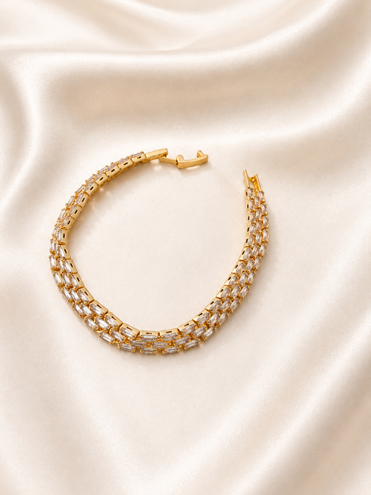 Vintage Gold Tennis Bracelet