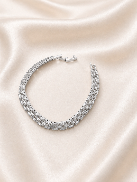 Vintage Silver Tennis Bracelet