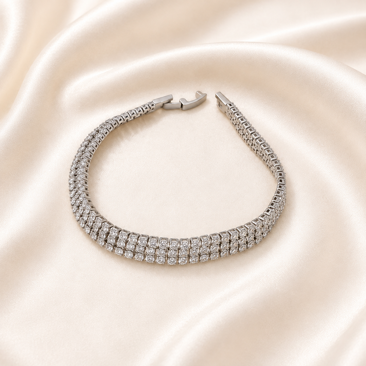 Signature Silver Tennis Bracelet