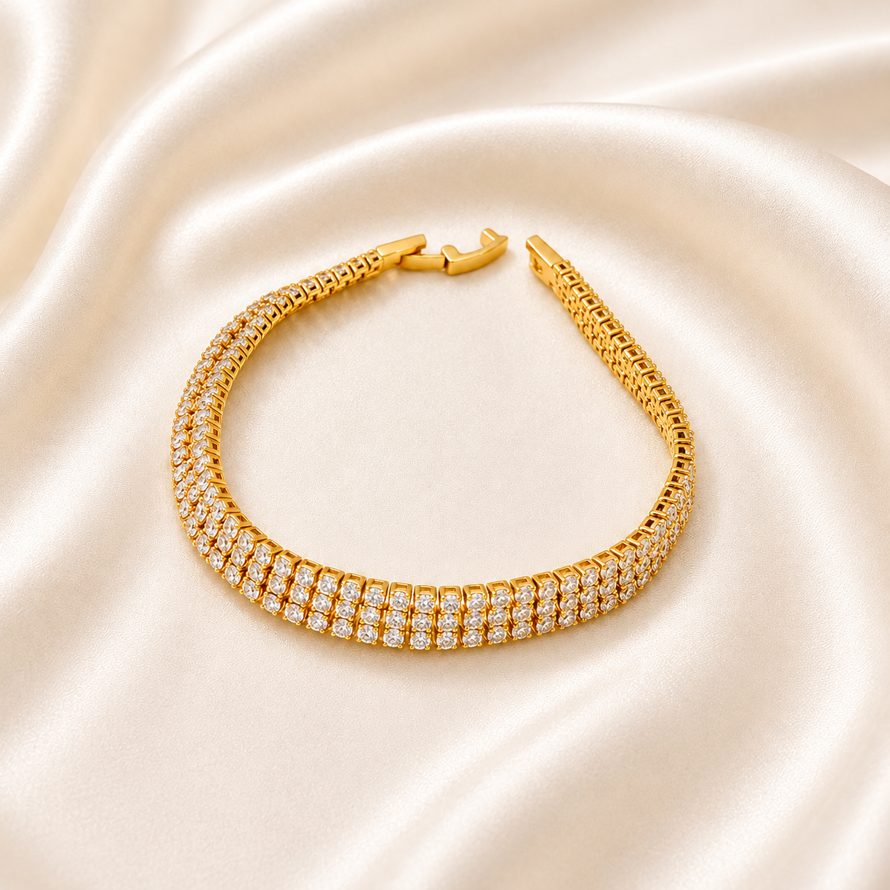 Signature Gold Tennis Bracelet