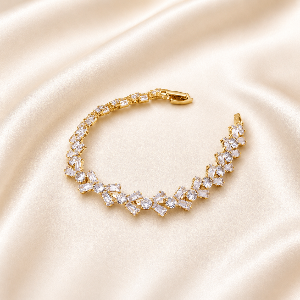Eternity Gold Tennis Bracelet
