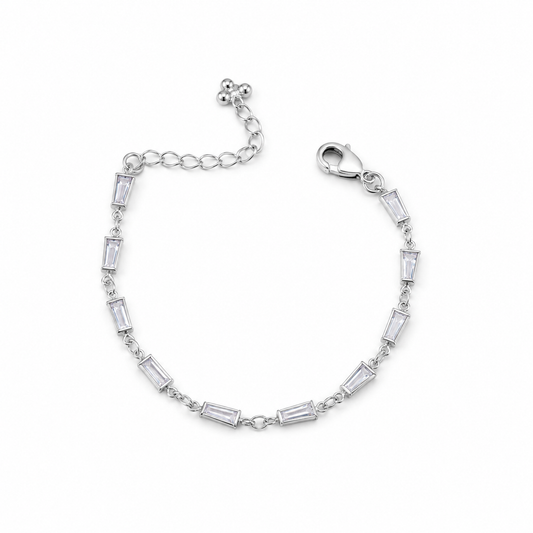 Celeste Silver Crystal Bracelet