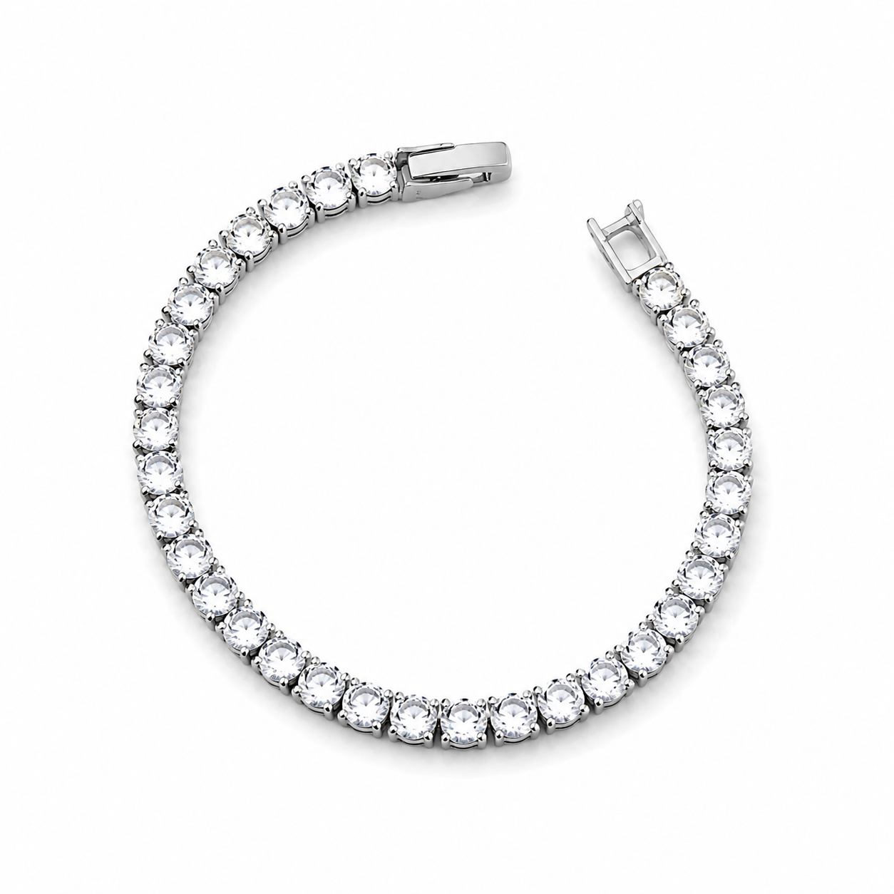 Bella Spark Silver Tennis Bracelet