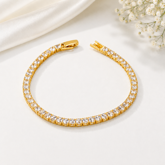 Aurora Gold Tennis Bracelet