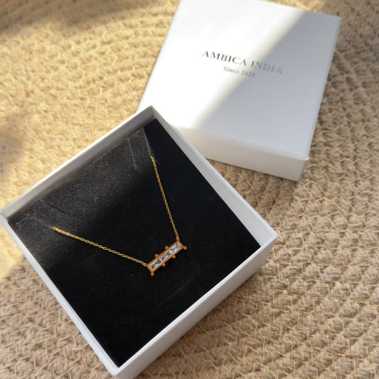 White crystal necklace