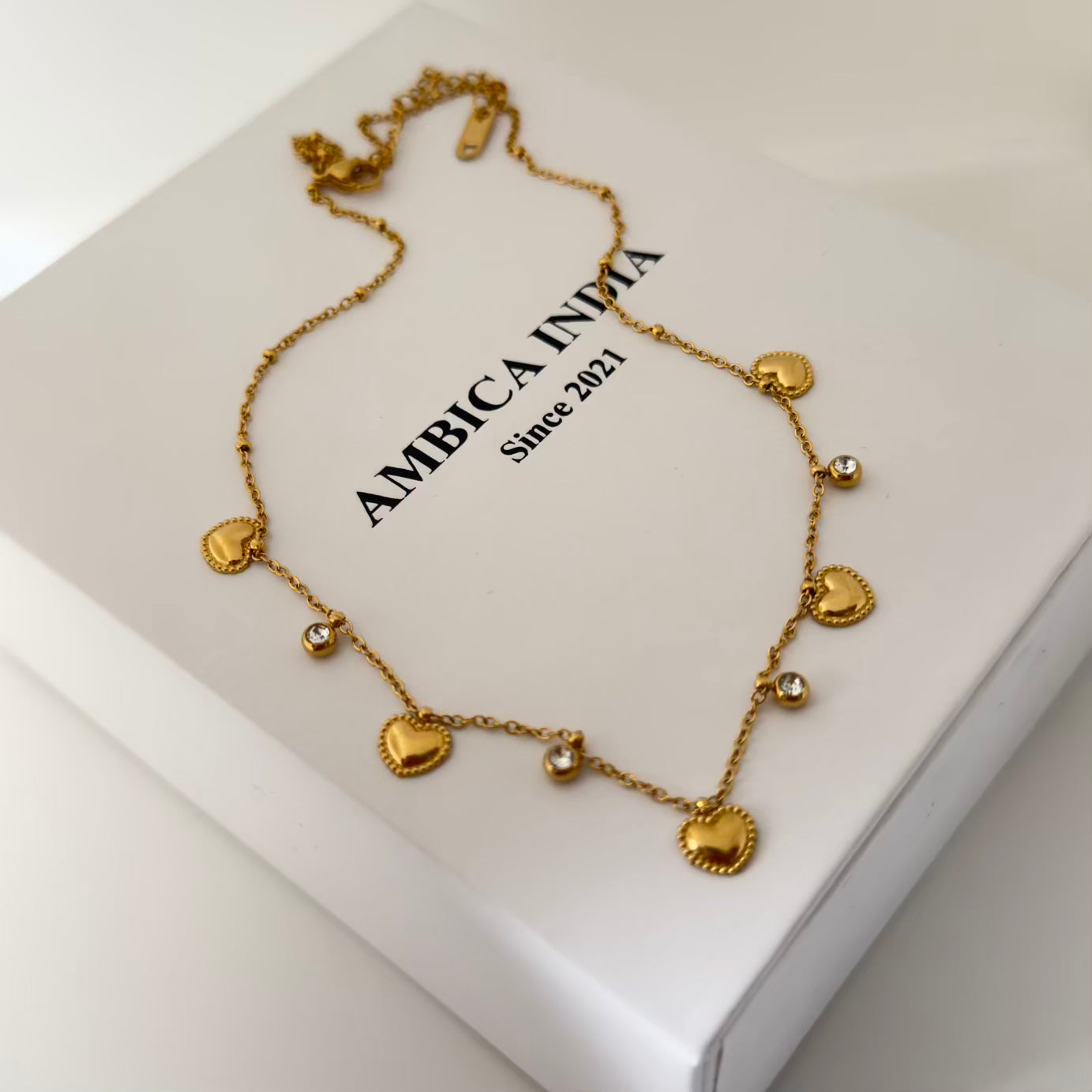 Heart with crystal necklace